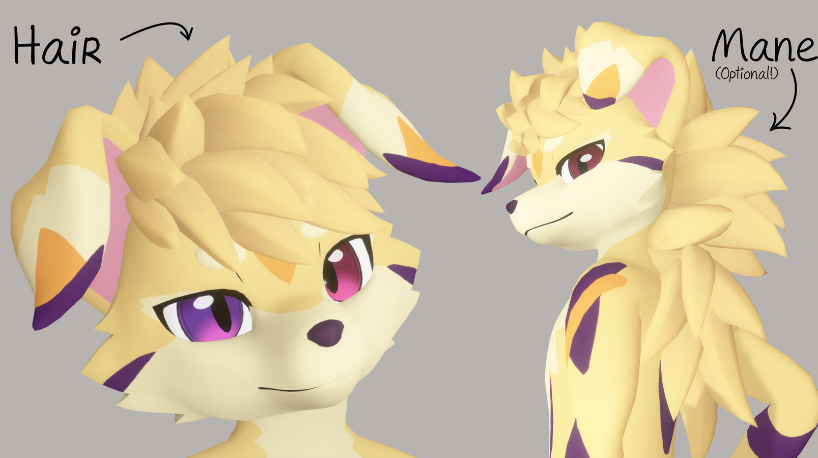 (NEW) Hair & Mane for Kinu